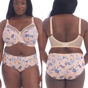 GODDESS- KAYLA Pink Floral GD6162 Serenity UW Full Coverage Bra, Plus Size 44I